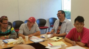 The poerty cohort at this year's Writers Retreat for Emerging LGBT Voices