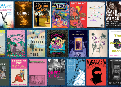 graphic featuring the covers of all 2026 Lammys winning titles