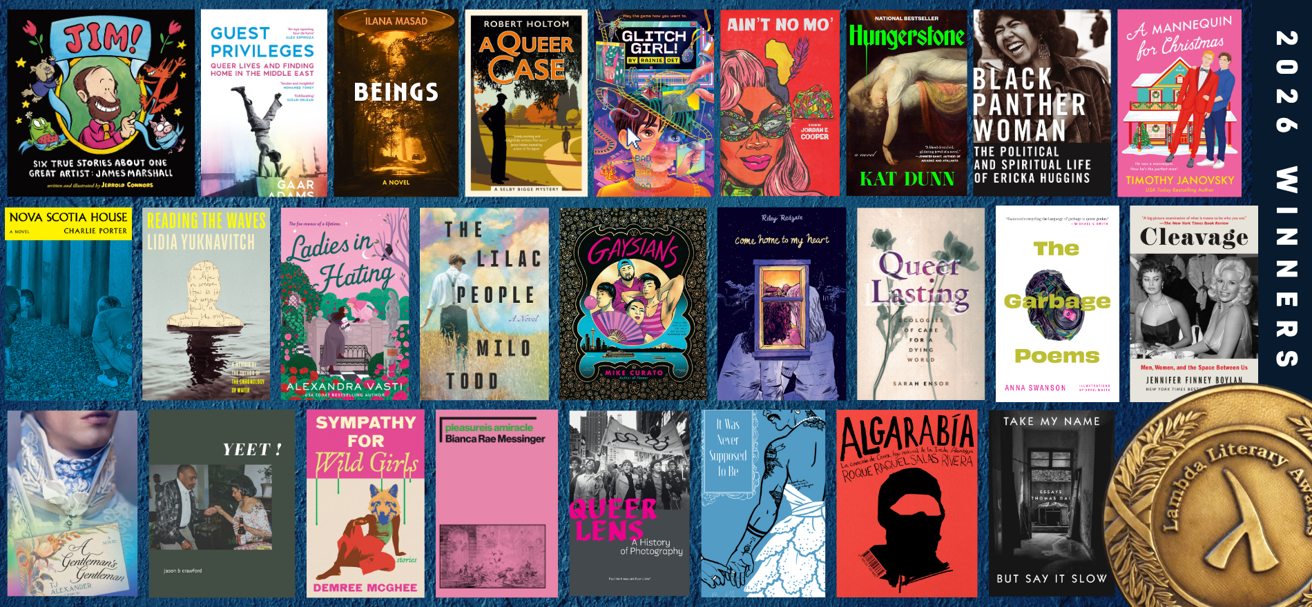 All 26 book covers of the 2026 Lammy Awards